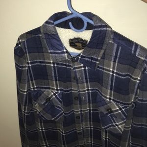 FREEDOM FOUNDRY SHERPA LINED PLAID FLEECE JACKET